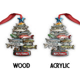 Merry Fishmas - Personalized Fishing Ornament