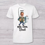 Reel Cool Dad - Personalized Fishing T-shirt And Baby Onesie