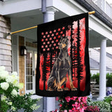 Red Flag Independence Day - Personalized Dog House Flag