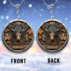 Stunning Deer - Personalized Hunting Keychain