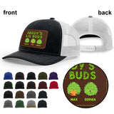 Dopest Dad Ever - Personalized Father Leather Patch Hat