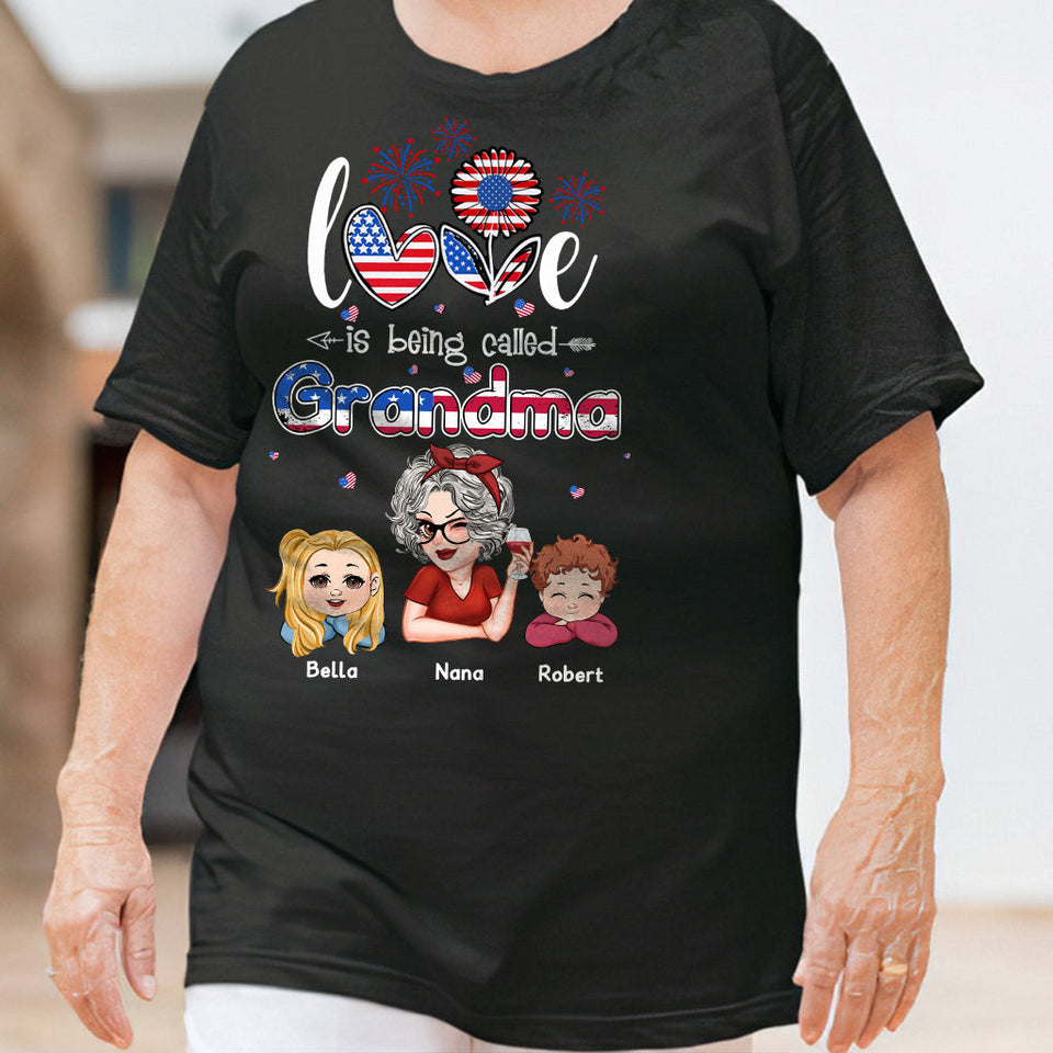 Blessed To Be Called Nana Grandpa Gigi - Personalized Grandma T-shirt And Hoodie