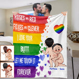 I Like Your Butt - Personalized LGBT Support Blanket