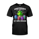 Daddysaurus Grandpasaurus 3D Dinosaurs - Personalized Father T-shirt And Hoodie