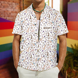 Men's LGBT Gay Pride - Personalized LGBT Support Hawaiian Shirt