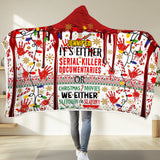 Slayin or Sleighin - Personalized Hooded Blanket