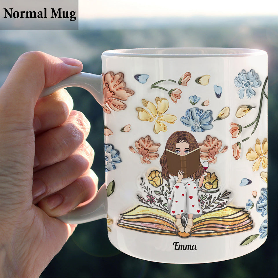 Just A Girl Who Loves Books - Personalized Book Mug
