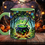 Witch's Cauldron - Personalized Witch Accent Mug