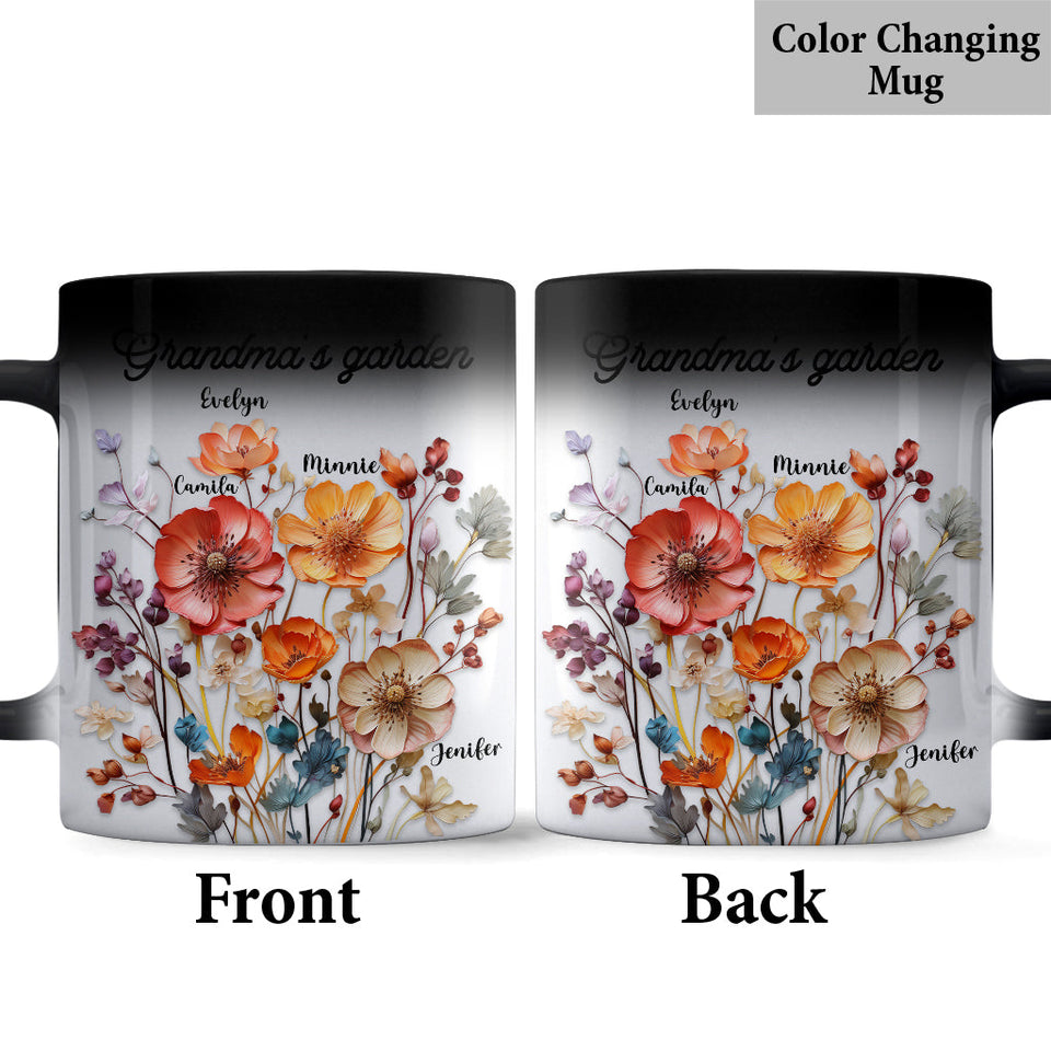 Grandma's Garden - Personalized Grandma Mug