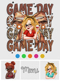 Game Day Football Mama - Personalized Football Decal Die Cut