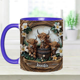 Love Highland Cows - Personalized Accent Mug
