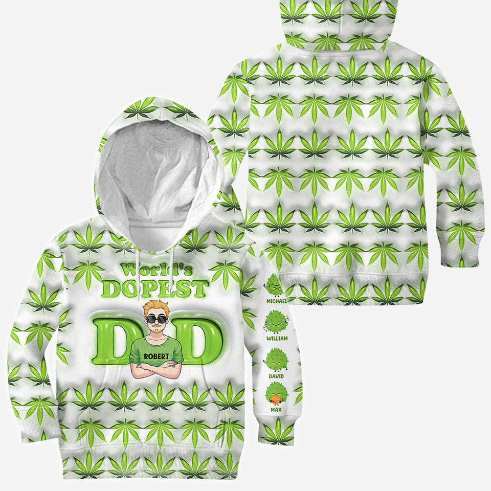 Dopest Dad Ever - Personalized Father All Over Shirt
