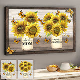First Mom Now Grandma - Personalized Grandma Canvas And Poster