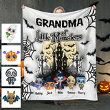 Grandma Of Little Nightmares - Personalized Grandma Blanket