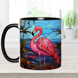 Love Flamingos - Personalized Flamingo Accent Mug