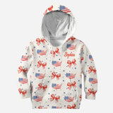 Coquette American Girl - Personalized Independence Day/ 4th of July All Over Shirt