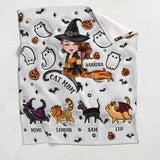 Cat Mom - Personalized Cat Blanket