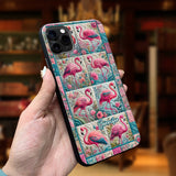 Vintage Flamingo - Personalized Flamingo Phone Case
