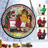 You're By Far My Favourite - Personalized Couple Stained Glass Suncatcher