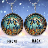 You & Me And The Sea - Personalized Scuba Diving Keychain