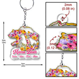 Mama Bear - Personalized Mother Transparent Keychain
