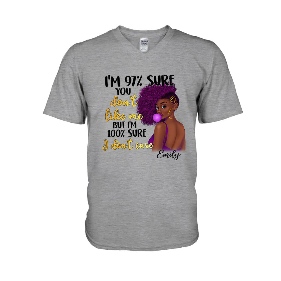 I Don't Care - Personalized African American T-shirt And Hoodie