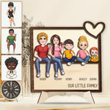 Our Little Family - Personalized Family 2 Layered Wood Sign / Wood Plaque