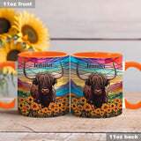 Love Highland Cow - Personalized Accent Mug