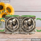 It's You And Me Against The World - Personalized Couple Accent Mug