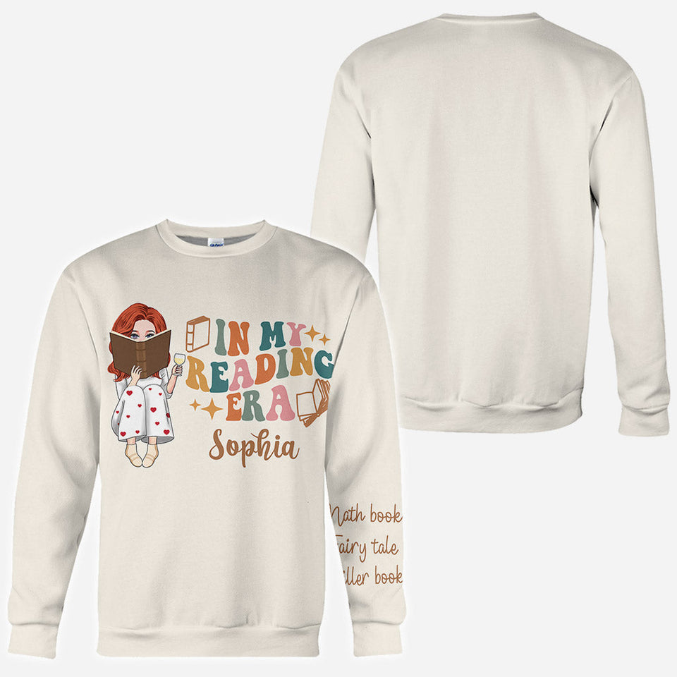In My Reading Era - Personalized Book All Over Shirt