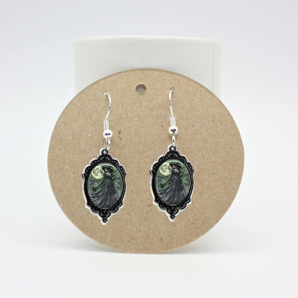 Mysterious Witch - Personalized Witch Transparent Earrings