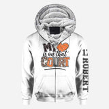 My Heart Is On That Court Basketball Mom - Personalized Basketball All Over Shirt