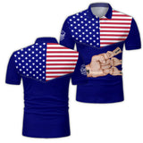 Best Dad Ever Fist - Personalized Father Polo Shirt