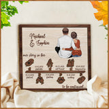 Our Story So Far - Personalized Couple 2 Layered Wood Sign / Wood Plaque