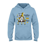 Grandma's Reasons To Bee Happy - Personalized Grandma T-shirt And Hoodie