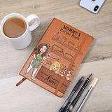 Mom's/ Grandma's/ Alice's... Recipe Book - Personalized Mother Leather Journal