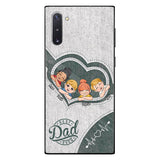 Dad's Heart Best Dad Ever - Personalized Father Phone Case