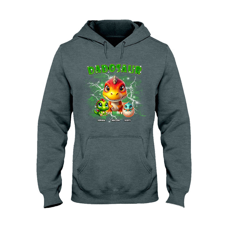 Dadosaur Thunder Bootleg - Personalized Father T-shirt And Hoodie