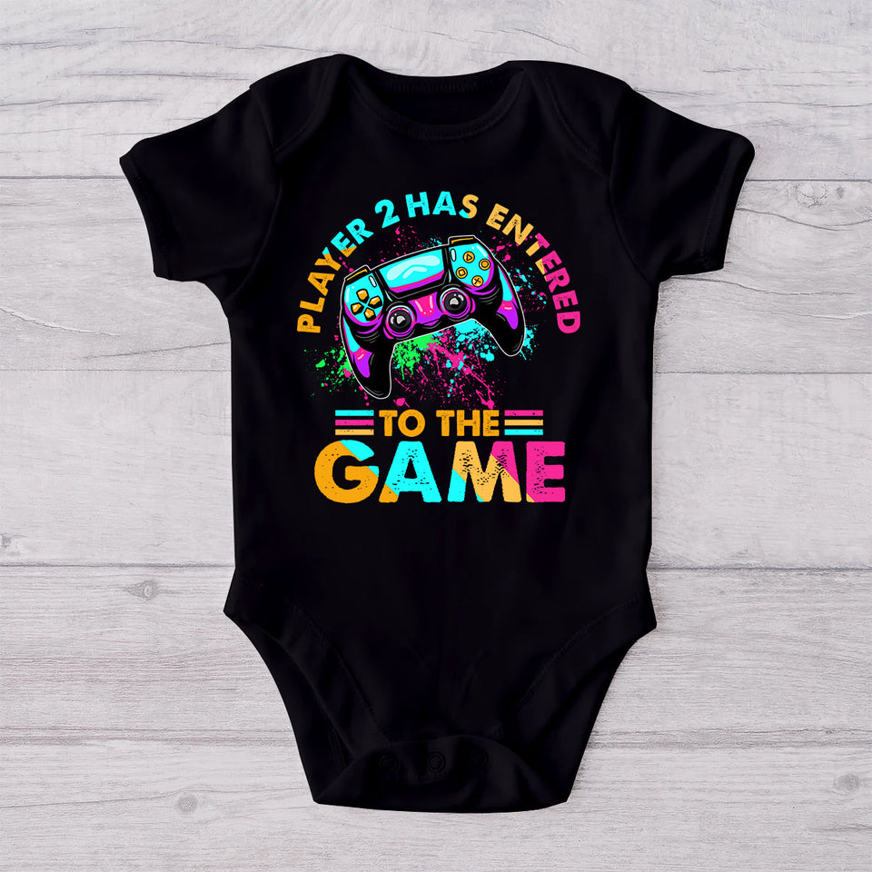 Level Up To Dad Grandpa... - Personalized Video Game T-shirt And Baby Onesie