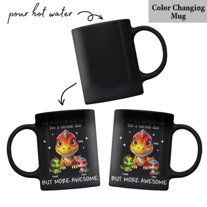 Daddysaurus Grandpasaurus 3D Dinosaurs - Personalized Father Mug