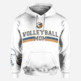 Volleyball Mom With Any Kid Name & Number - Personalized Volleyball All Over Shirt