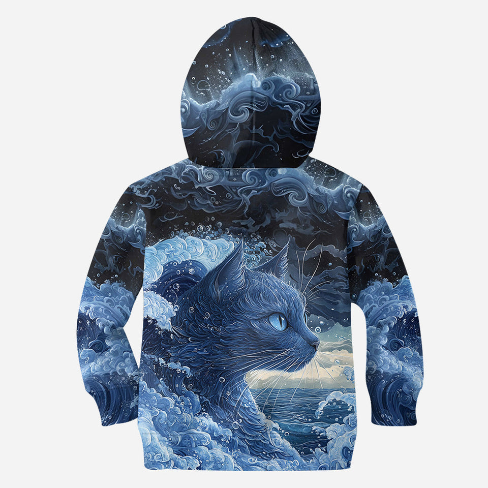 The Blue Cat Wave - Cat All Over Shirt
