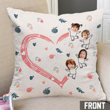 Best Nana Mom Ever Photo Custom - Personalized Grandma Throw Pillow