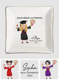 A Sweet Ending To A New Beginning - Personalized Graduation Jewelry Dish