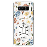 Floral Zodiac Sign - Personalized Horoscope Phone Case