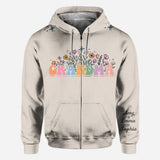 Flower With Any Title - Personalized Grandma All Over Shirt