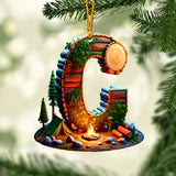 Camping Letter - Personalized Camping Ornament