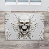 Welcome White Skull - Skull Doormat