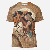 Horse Lovers - Personalized Horse All Over Shirt