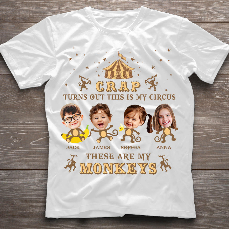 This Is My Circus These Are My Monkeys - Personalized Mother T-shirt And Hoodie